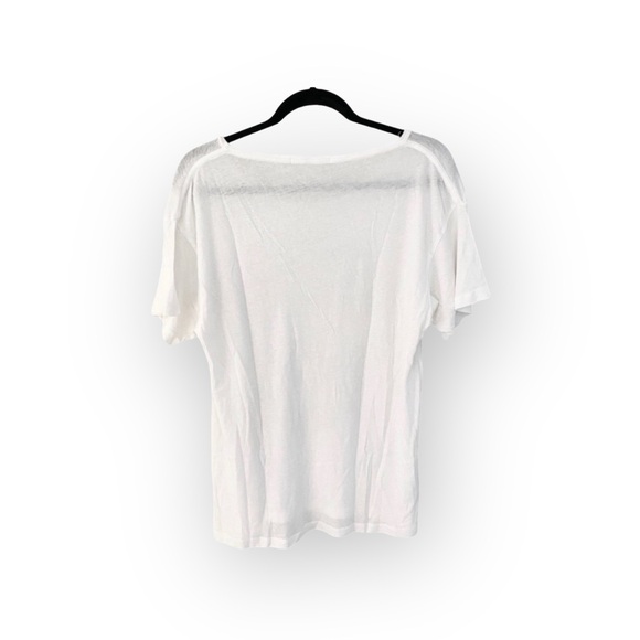 OG: new Wildfox Couture ☻ Manchester Mosaic Foil Skull Tee Shirt ☻︎ White Silver - Picture 6 of 15